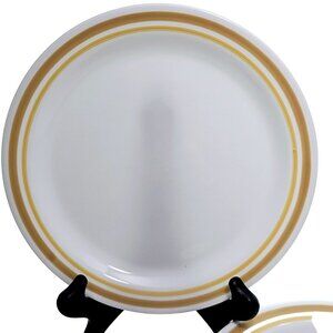 Corelle Almond Appetizer Salad Plates 8" set-4 Corning tan gold retro dishes